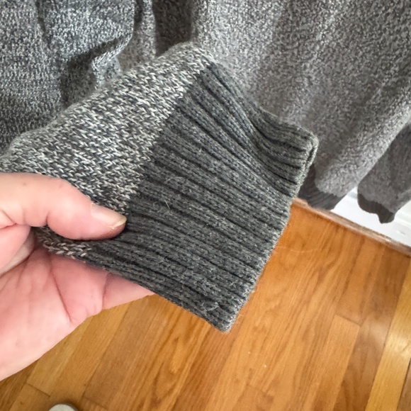 Jos. A. Bank grey marled cotton shawl collared pullover for men, size XL - Picture 2 of 6